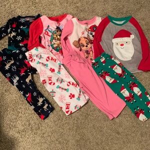 Holiday themed Toddler Pajama BUNDLE